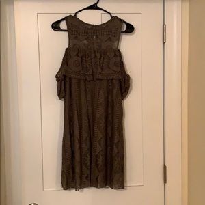 Cute lace dress with off the shoulder detail